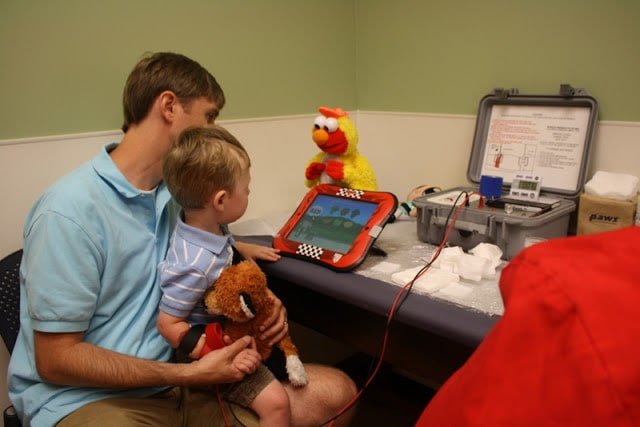 Sweat Chloride Test in child